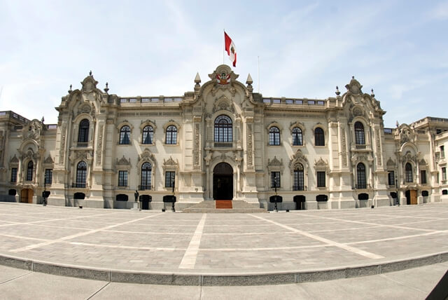 Palácio do governo em Lima, Peru.