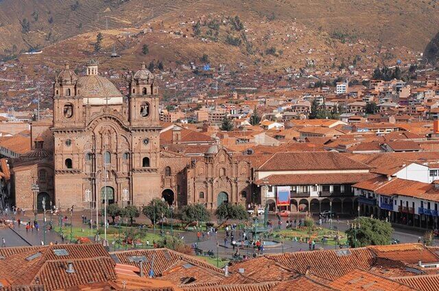 Praça Central em Cusco, Plaza de Armas.