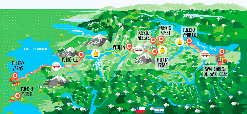 mapa lagos andinos